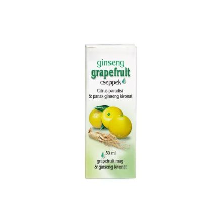 Grapefruit cseppek Ginsenggel - 30 ml