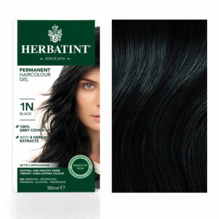 HERBATINT 1N FEKETE HAJFESTÉK, 150 ML