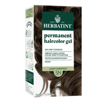 Herbatint 5N Világos gesztenye hajfesték, 170 ml (120 ml festék + 50 ml kondicionáló)