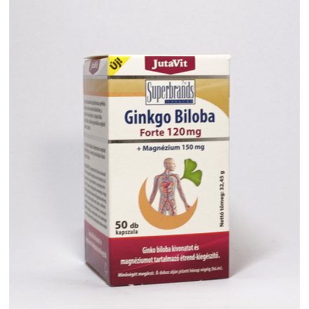 JutaVit Ginkgo Biloba 120 mg + Magnézium 150 mg 50x