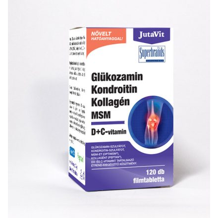 JutaVit Glükozamin Kondroitin Kollagén MSM D+C-vitamin 120 db
