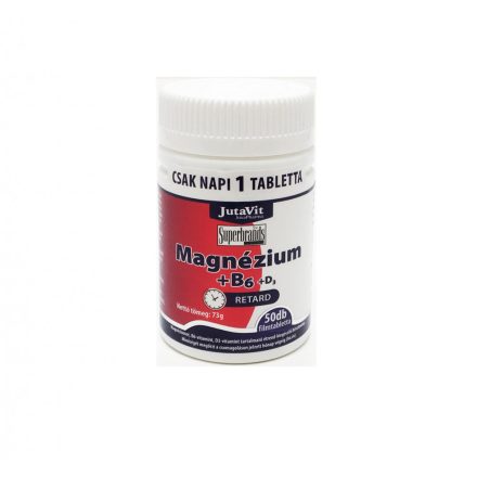 JutaVit Magnézium 250mg +B6 nyújtott kioldódással