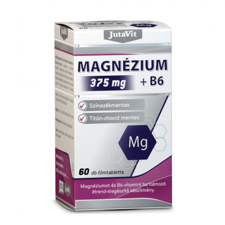 JutaVit Magnézium 375 mg + B6 vitamin filmtabletta 120db