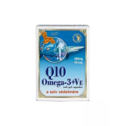 Mélytengeri halolaj kapszula Q10-koenzimmel és E-vitaminnal - 40 db