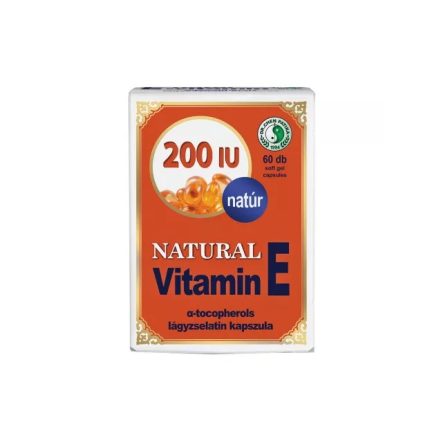 Natúr E-vitamin 200 IU lágyzselatin kapszula - 60 db
