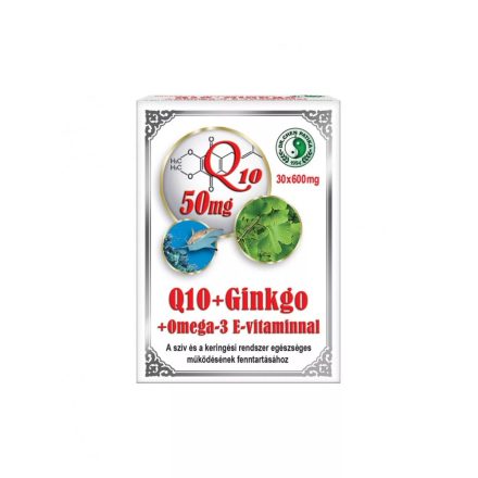 Q10 Ginkgo Omega-3 kapszula - 30 db