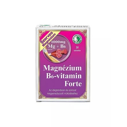 Magnézium B6-vitamin Forte tabletta - 30 db