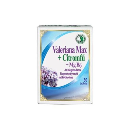 Valeriana MAX tabletta - 30 db