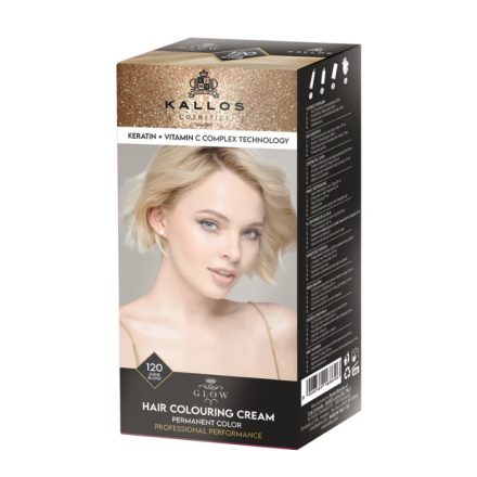 KALLOS GLOW TARTÓS KRÉMHAJFESTÉK - 120 FÉNYSZŐKE