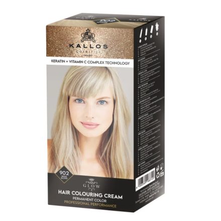 KALLOS GLOW TARTÓS KRÉMHAJFESTÉK - 902 BÉZS SZŐKE (40ml)