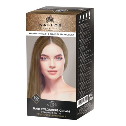 KALLOS GLOW TARTÓS KRÉMHAJFESTÉK - 800 VILÁGOS SZŐKE