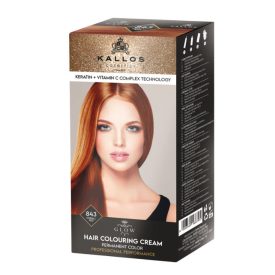 KALLOS GLOW TARTÓS KRÉMHAJFESTÉK - 843 KORALL VÖRÖS