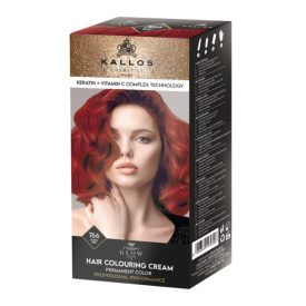 Kallos GLOW TARTÓS KRÉMHAJFESTÉK - 766 RUBIN VÖRÖS