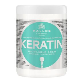   KJMN Keratin Hajpakoló Krém keratinnal és tejproteinnel száraz, töredezett és kémiailag kezelt hajra 1000 ml
