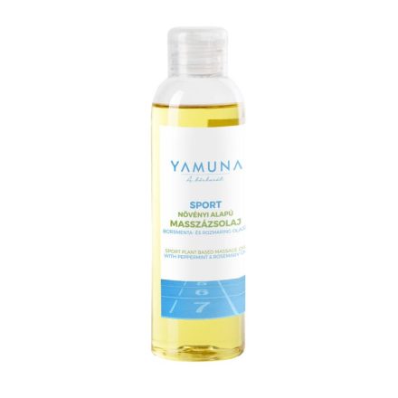 Yamuna Sport Borsmenta-rozmaringos növényi alapú masszázsolaj - 250 ml