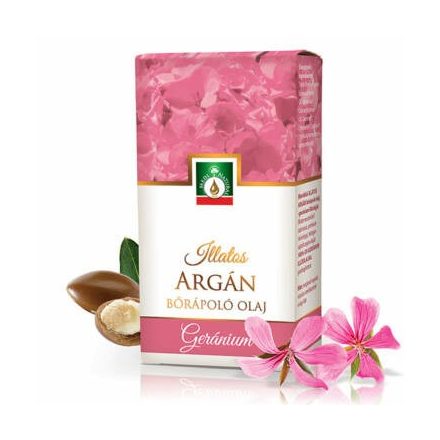 MediNatural illatos Argán - geránium bőrápoló olaj (20ml)