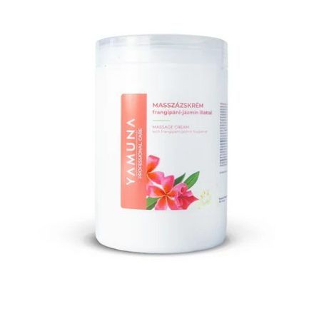 Yamuna Frangipáni-jázmin illatú zsíros masszázskrém - 1000 ml