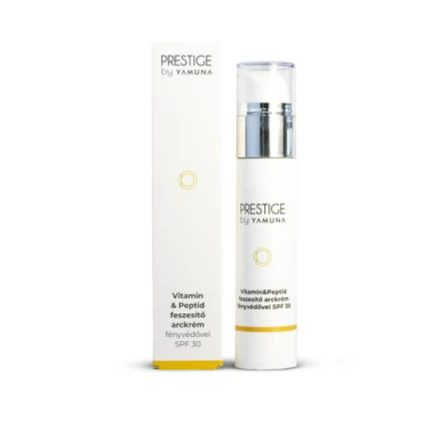 PRESTIGE by Yamuna Vitamin és peptid feszesítő arckrém fényvédővel SPF30 50 ml