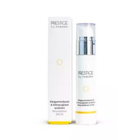   PRESTIGE by Yamuna Kiegyensúlyozó és bőrnyugtató arckrém fényvédővel SPF30 50 ml