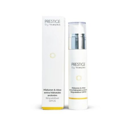 PRESTIGE by Yamuna Hialuron és Aloe extra hidratáló arckrém fényvédővel SPF25 50 ml