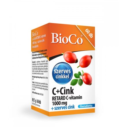 BIOCO C+CINK RETARD C-VITAMIN 1000MG 60DB