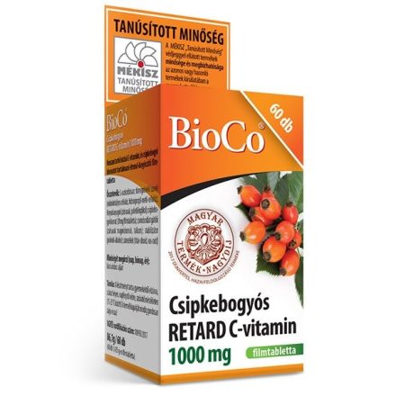 BIOCO CSIPKEBOGYÓ RETARD C-VITAMIN 1000MG TABLETTA 60DB