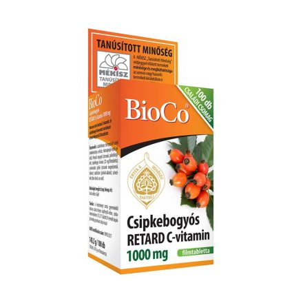 BIOCO CSIPKEBOGYÓS RETARD C-VITAMIN 1000MG CSALÁDI CSOMAG 100 DB