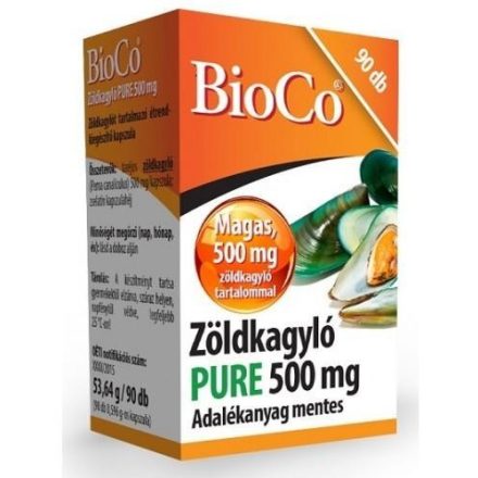 BIOCO ZÖLDKAGYLÓ PURE 500MG 90 DB