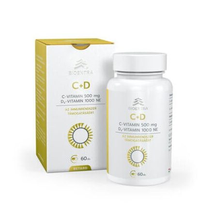 Bioextra C-vitamin 500 mg retard étrend-kiegészítő filmtabletta - 60 db
