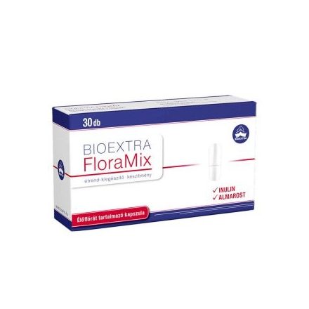 Bioextra FloraMix Élőflórát és inulint tartalmazó étrend-kiegészítő kapszula - 30 db
