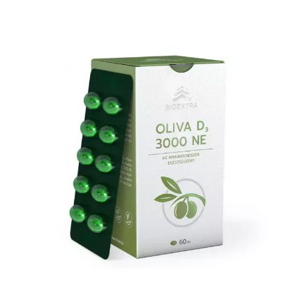 BIOEXTRA OLIVA D3 3000 NE ÉTREND-KIEGÉSZÍTŐ LÁGYZSELATIN KAPSZULA 60DB
