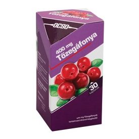 OCSO 400 mg Tőzegáfonya - 30 db 2024. decemberi lejárat