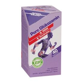 OCSO Porc Glükozamin + Kondroitin + MSM - 40 db