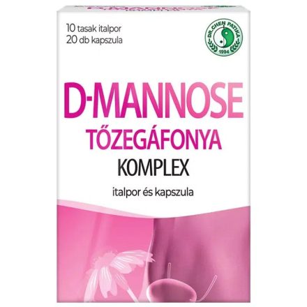 Dr. Chen D-Mannose Tőzegáfonya Komplex italpor+kapszula – 10 tasak+20db kapszula