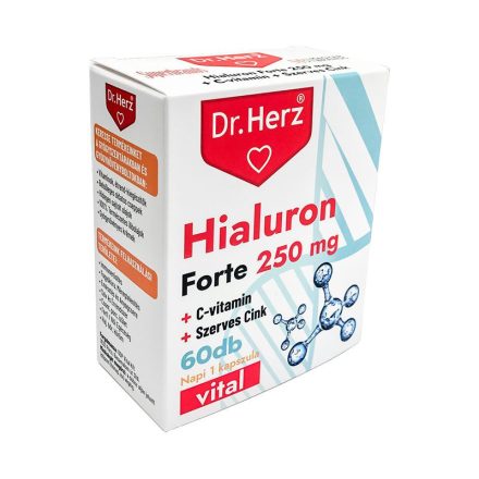 Dr. Herz Hialuron Forte 250 mg 60 db kapszula VISSZA A TERMÉKLISTÁHOZ