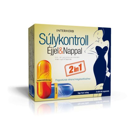 INTERHERB SÚLYKONTROLL ÉJJEL& NAPPAL KAPSZULA 2X60DB