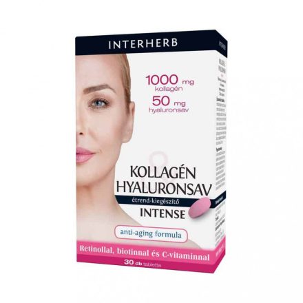 INTERHERB KOLLAGÉN & HYALURONSAV INTENSE TABLETTA 30DB