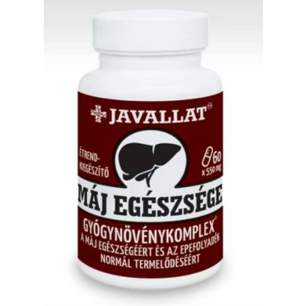 JAVALLAT MÁJ EGÉSZSÉGE GYÓGYNÖVÉNYKOMPLEX ÉTREND-KIEGÉSZÍTŐ KAPSZULA 60DB