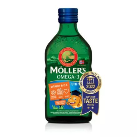 MÖLLER'S OMEGA-3 HALOLAJ TUTTI-FRUTTI ÍZŰ 250 ML