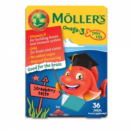 Möller's omega 3 Jelly fish rágótabletta