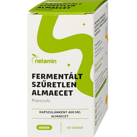 Netamin Fermentált szűretlen almaecet kapszula, 60 db