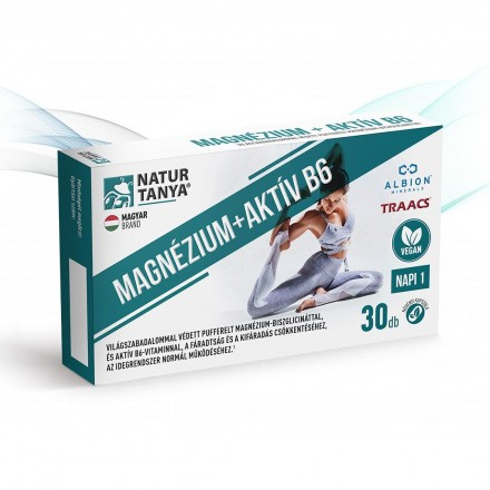 Natur Tanya Vegán MAGNÉZIUM + AKTÍV B6 kapszula 30 db