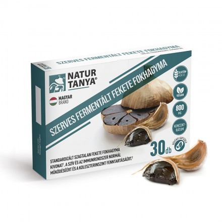 Natur Tanya® Fermentált Fekete Fokhagyma 800 mg 