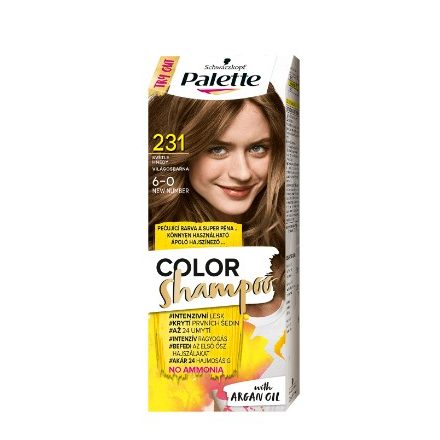 Palette color shampoo Világosbarna 231