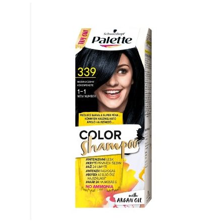 Palette color shampoo Kékesfekete 339