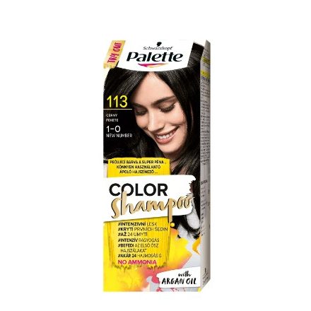 Palette color shampoo Fekete 113