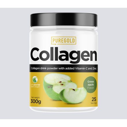 Pure Gold Collagen Marha kollagén italpor green apple 300 g