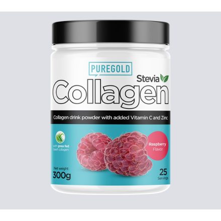 Pure Gold Collagen Marha kollagén italpor Stevia-val rapsberry 300 g