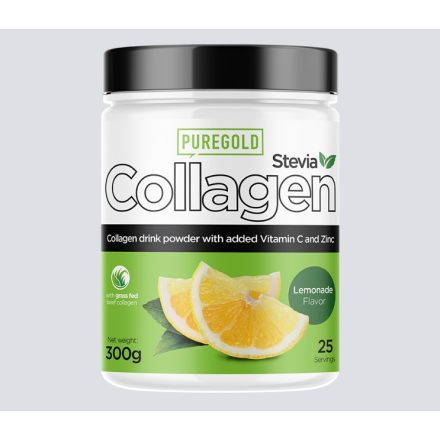 Pure Gold Collagen Marha kollagén italpor Stevia-val lemonade 300 g