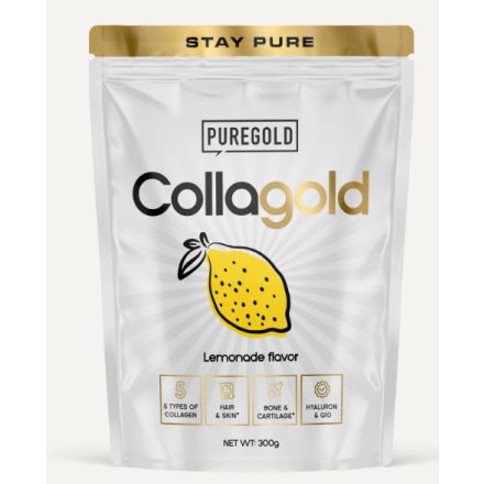 Pure Gold CollaGold Marha és Hal kollagén italpor hialuronsavval lemonade 300 g